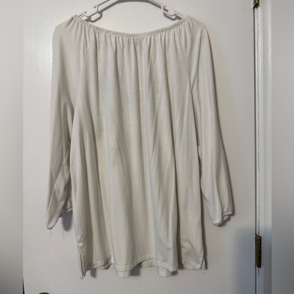 Ruby Rd. Ivory Top with Multicolor Embroidery - Picture 5 of 5